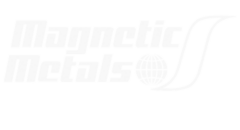 Magnetic Metals logo with bold text, globe motif and curved swoosh, plus the tagline 'Part of the Magnetics Family of Products'.